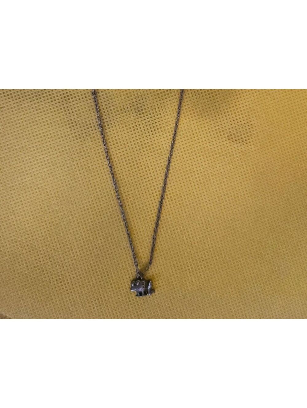 Chain with Frog Pendant Necklace - unknown origin - as shown